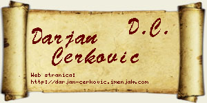 Darjan Čerković vizit kartica